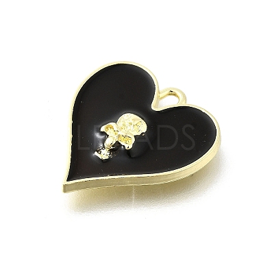 Alloy Black Enamel Gothic Style Pendants PALLOY-R157-06G-08B-1