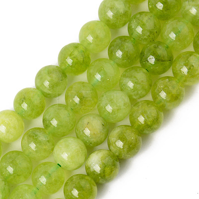 Natural Quartz Beads Strands X-G-R479-8mm-12-1