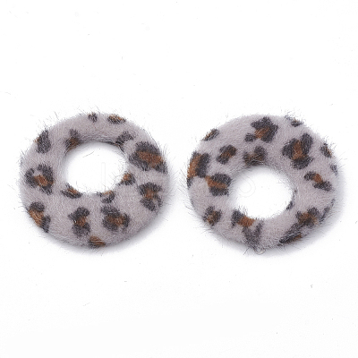 Faux Mink Fur Covered Pendants WOVE-N009-09F-1