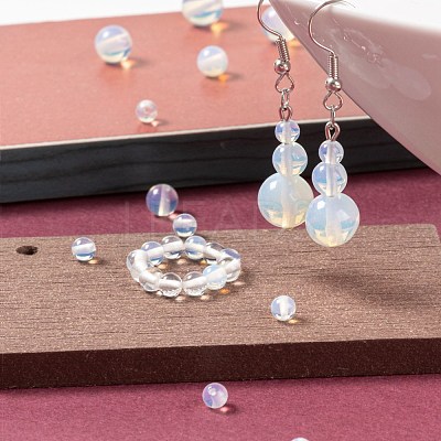 340Pcs 4 Sizes Opalite Beads G-LS0001-28-1