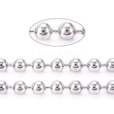 304 Stainless Steel Ball Chains CHS-F009-01G-P-1