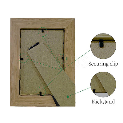 Natural Wood Photo Frames AJEW-WH0292-047-1