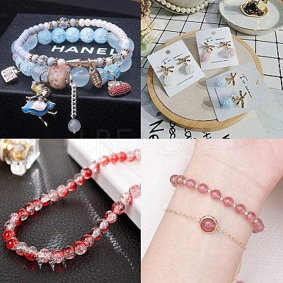 Spray Painted Crackle Glass Beads CCG-PH0002-12-1