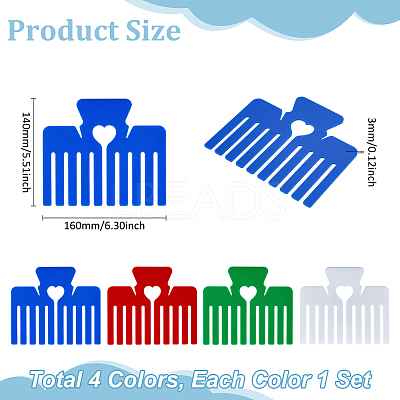 1 Set Acrylic Bowknot Maker Comb DIY-UN0006-56-1