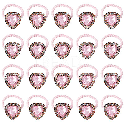20Pcs Polyester & Rhinestone Girls Hair Accessories OHAR-TA0001-17-1