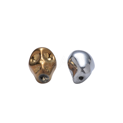 Electroplate Glass Beads EGLA-Q121-01-1
