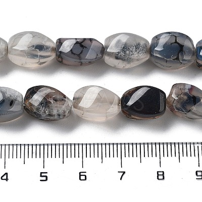 Natural Dragon Veins Agate Beads Strands G-G172-01V-1