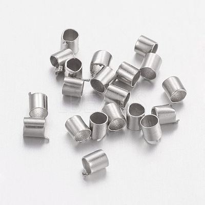 Brass Crimp Beads KK-L021-P-1
