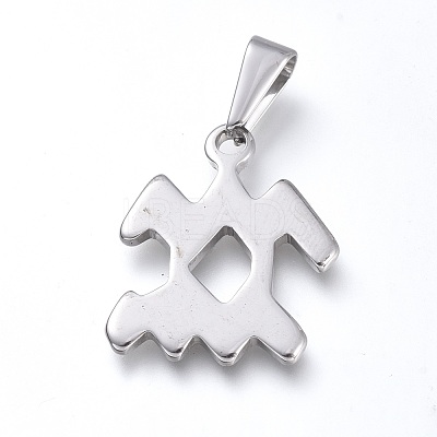 Non-Tarnish 304 Stainless Steel Pendants STAS-L210-06L-P-01-1