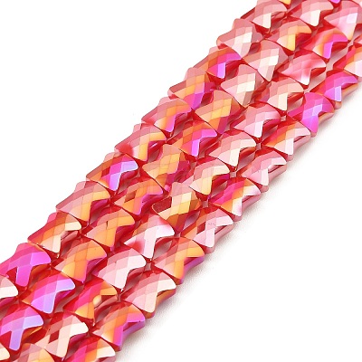 AB Color Plate Glass Beads Strands EGLA-P051-06A-B04-1