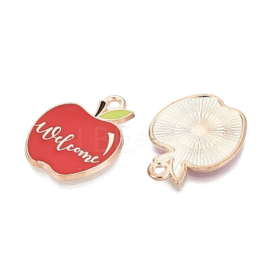 Back to School Alloy Enamel Pendants ENAM-Q004-01KCG-18-1