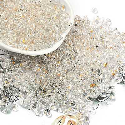 6/0 Spray Paint Fringe Glass Seed Beads SEED-H003-11B-1