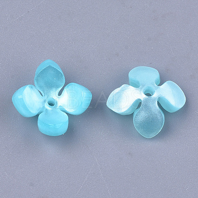 Cellulose Acetate(Resin) Bead Caps X-KK-S161-02D-1