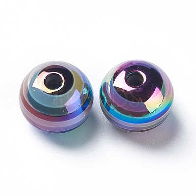 Stripe Resin Beads LS-RESI-B014-01B-08-1