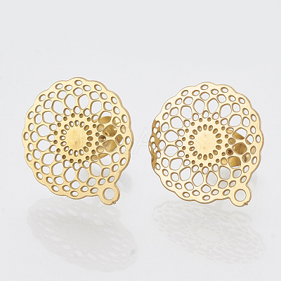 304 Stainless Steel Stud Earring Findings STAS-S079-32A-1