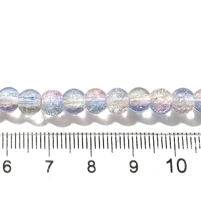 Crackle Glass Beads Strands CCG-C002-6mm-09-1
