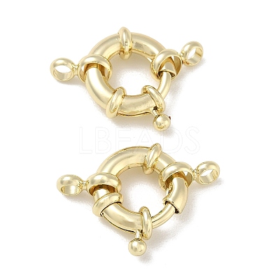 Brass Spring Ring Clasps KK-CBAD851-02G-02-1