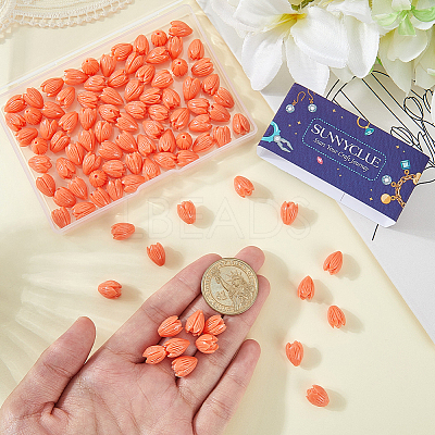 100Pcs Dyed Synthetic Coral Beads CORA-SC0001-19B-1