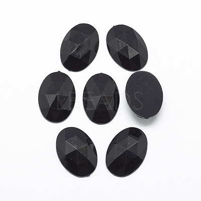 Acrylic Rhinestone Flat Back Cabochons LS-GACR-Q011-30x40-01-1
