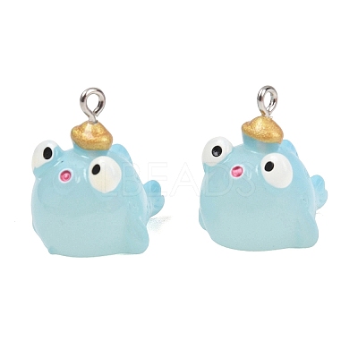 Marine Series Transparent Resin Pendants LS-RESI-XCP0002-42A-1