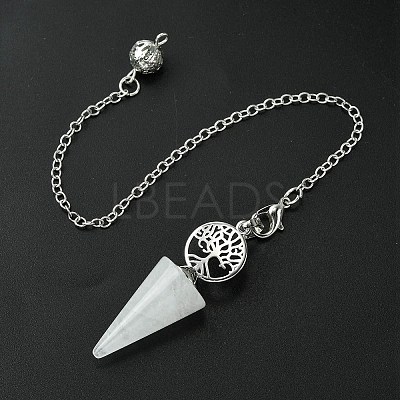 Natural Quartz Crystal Cone Dowsing Pendulum Big Pendants G-C114-02P-21-1