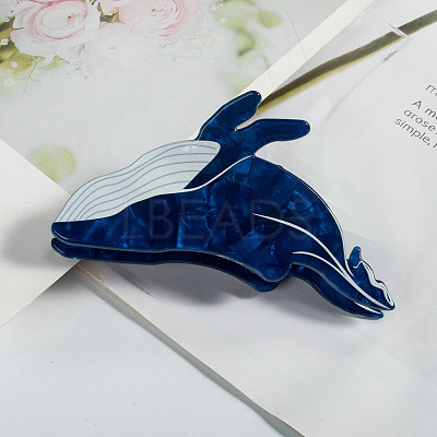 Cute Whale PVC Claw Hair Clips LS-WG30139-04-1