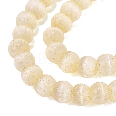 Glass Imitation Cat Eye Beads Strands GLAA-N075-01A-11-1