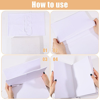 Polyester Book Cover OFST-WH0004-144O-1