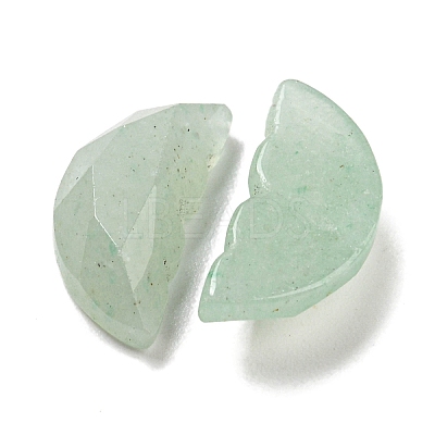 Natural Green Aventurine Butterfly Wing Cabochons G-D078-02D-1