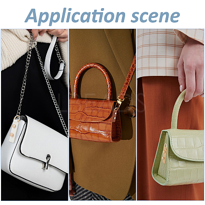 6 Bags 6 Styles Alloy D Ring Clasps with PU Leather Tab FIND-FH0017-23-1