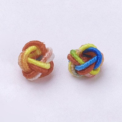 Nylon Cord Woven Beads NWIR-F005-14R-1