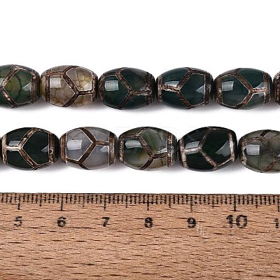 Tibetan Style dZi Beads G-Q998-012A-1