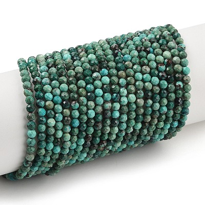 Natural Chrysocolla Beads Strands G-P514-A03-02-A-1