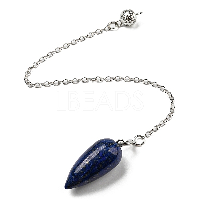 Natural Lapis Lazuli Bullet Charm G-Q1002-07P-08-1