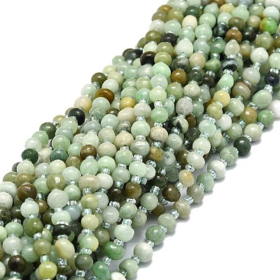 Natural Myanmar Jade Beads Strands G-E576-60-1