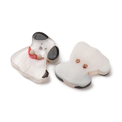 2-Hole Printed Opaque Resin Buttons RE-CBA6A66-26-1