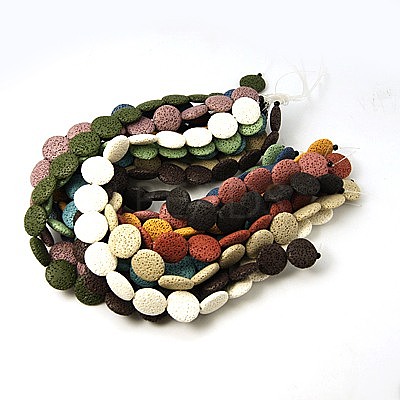 Natural Lava Rock Beads Strands G-I034-M-1