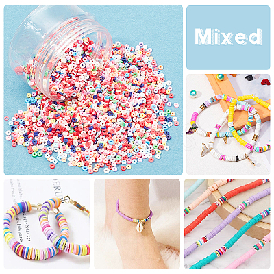 Handmade Polymer Clay Beads CLAY-FH0001-01A-M-1
