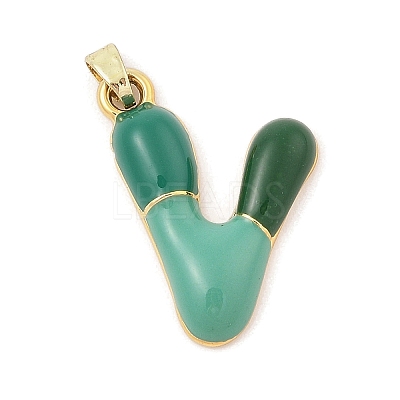 Alloy Enamel Pendants ENAM-S023-01G-V-1