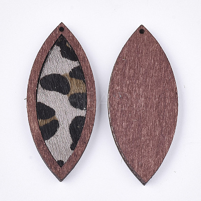 Eco-Friendly Cowhide Leather Big Pendants X-FIND-S301-34C-01-1