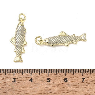 Brass Enamel Pendants KK-CBA9234-13G-01-1