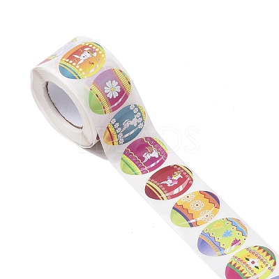 9 Patterns Easter Theme Self Adhesive Paper Sticker Rolls X-DIY-C060-02A-1