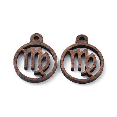 Walnut Wood Laser Cut Pendants WOOD-Q051-07D-1