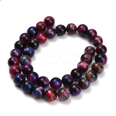 Natural Tiger Eye Beads Strands G-B133-A02-10mm-10-1