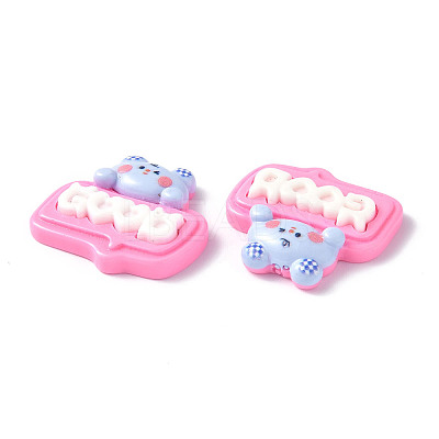Opaque Resin Cabochons LS-CRES-P023-01E-1