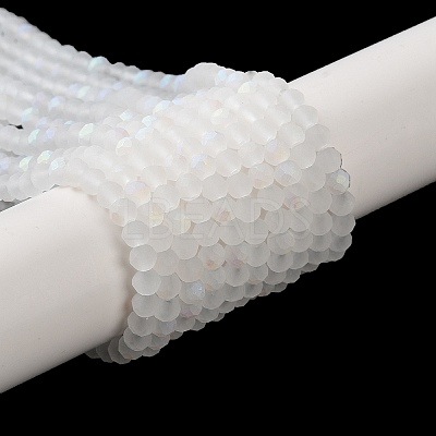 Transparent Glass Beads Strands EGLA-A044-T4mm-MB19-1