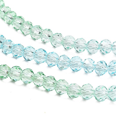 Transparent Painted Glass Beads Strands X1-DGLA-A034-T3mm-A16-1