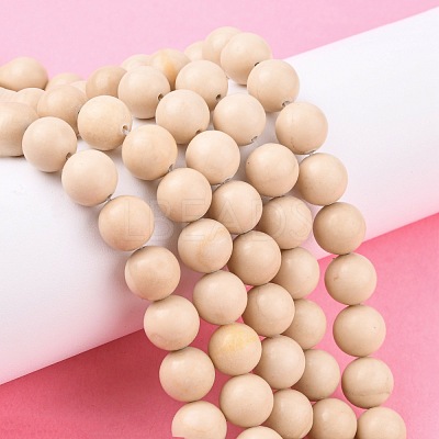 Natural Fossil Beads Strands G-E110-10mm-2-1