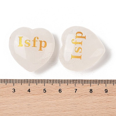 Natural Quartz Crystal Heart Engraving MBTI Figurines Statues for Home Office Desk Decorations G-K353-05D-1