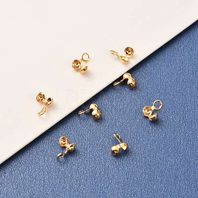 Brass Bead Tips KK-F824-033G-1